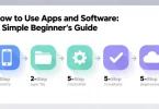 how to use apps and software