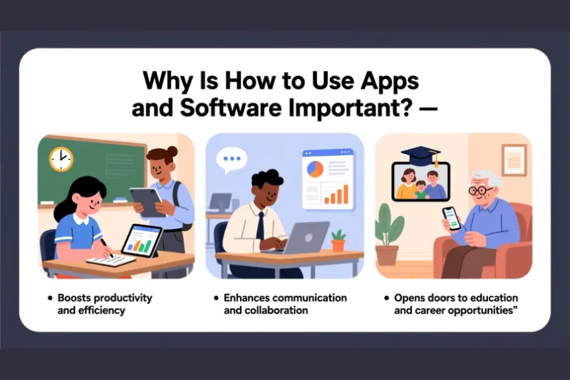 why Is how to use apps and software important